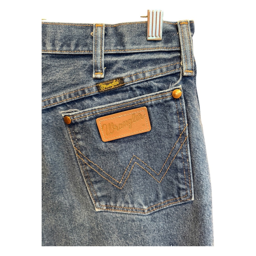 VTG Wrangler 13MWZ Cowboy Cut Orig Fit Jeans Mens 36x38 (Fits 33x36) Made in USA - Picture 6 of 12